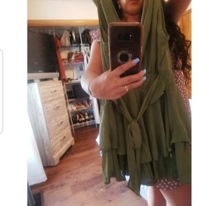 Olive green romper